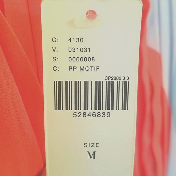 🎉HP🎉NWT Anthropologie Multicolor abstract floral pleat maxi dress w/ bowtie M - Picture 7 of 7